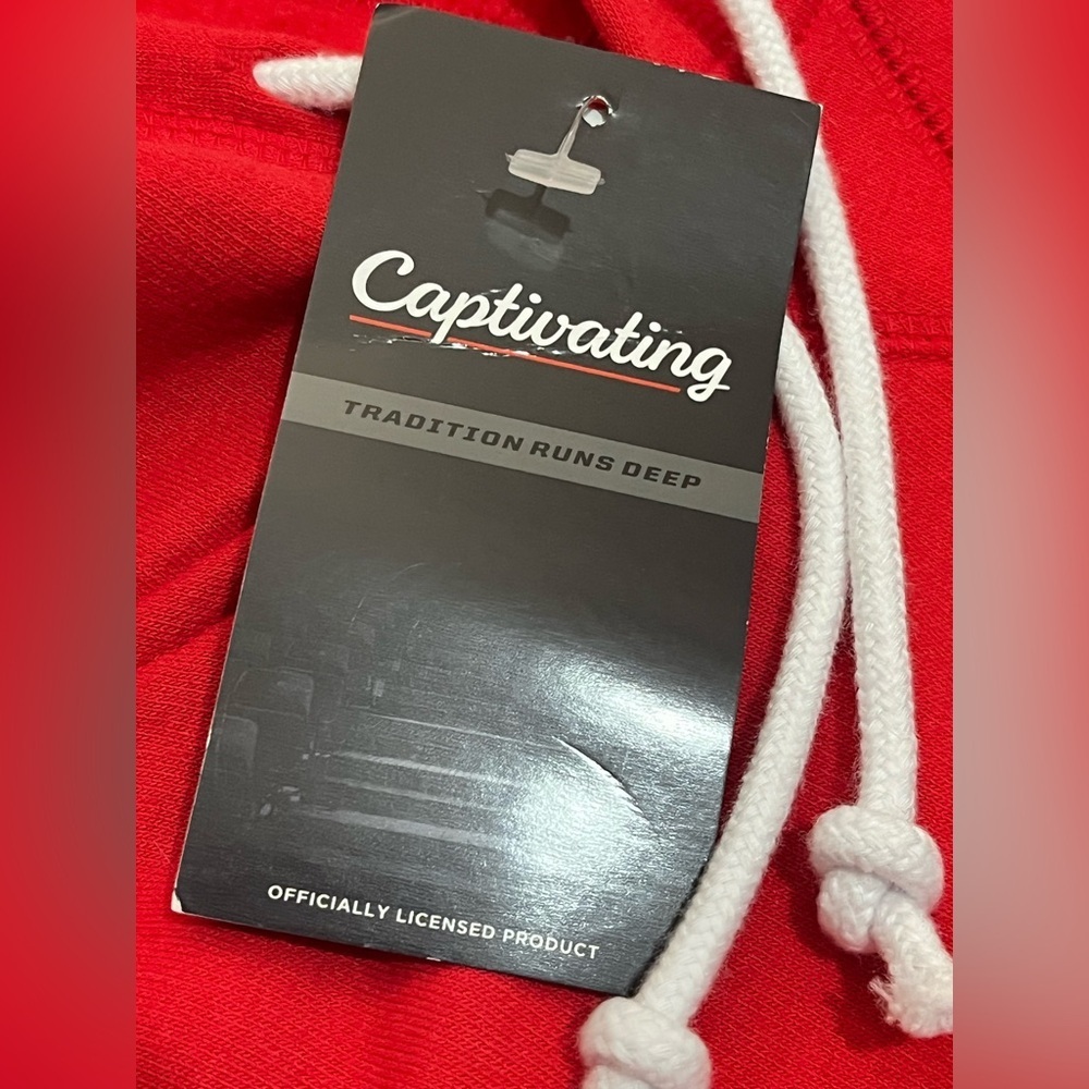 Louisville Cardinals Women’s Captivating Red White Gray Hoodie Sweatshirt - Picture 7 of 16